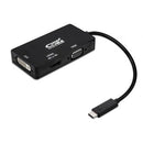 Nanocable 10.16.4301-BK adaptador de cabo de vídeo 0,1 m USB Type
