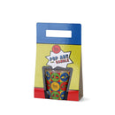 VELA EM VIDRO POP ART Ø7,5X8,4CM MOTAS MAGIC LIGHTS
