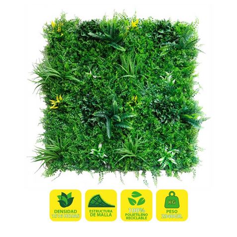 SUNGARDEN JARDIN VERTICAL SERIE VERDISA 100X100CM - COLOR VERDE