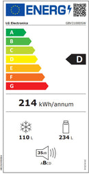 FRIGORÍFICO COMBINADO LG GBV3100DSW BRANCO
