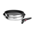 LOTE SARTENES TEFAL L8813S75 INGENIO 22/26CM+MANGO
