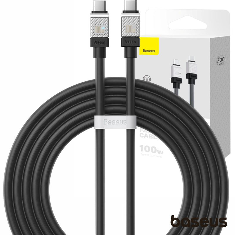 CABO USB-C MACHO P USB-C MACHO 100W PD 2M COOLPLAY BASEUS