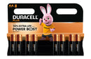 PACK DE 8 PILAS AA DURACELL PLUS POWER BOOST DPBLR6B8 1.5V ALCALI