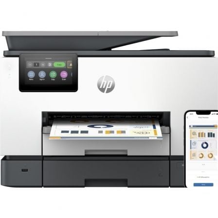 HP OfficeJet Pro Multifunções 9130b, Cor, Impressora para Pequena