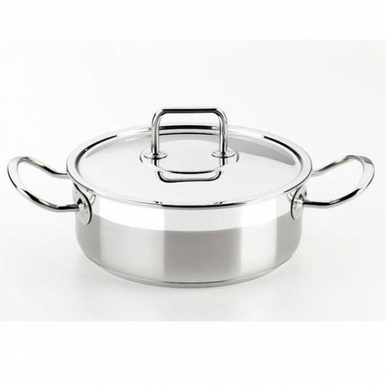 CAÇAROLA BRA PROFESSIONAL 24CM TAMPA INOX A340355