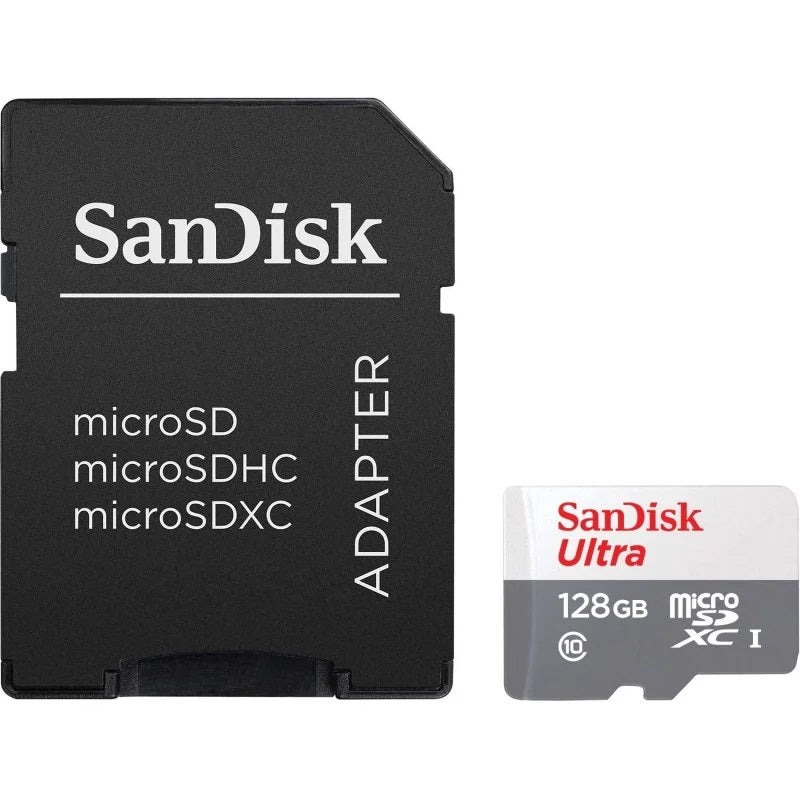 MICRO SD SANDISK 128GB ULTRA MICROSDXC 100MBS CLASS 10, UHS-I