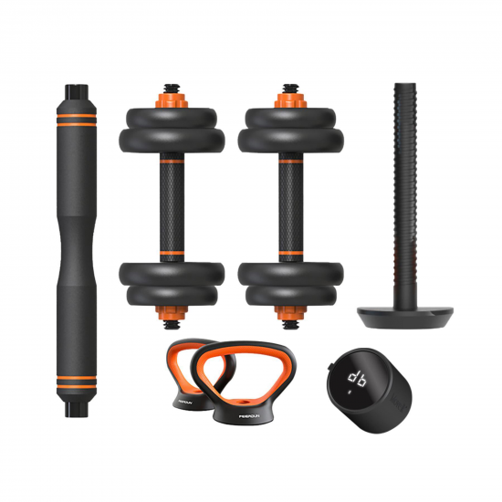 KIT XIAOMI MANCUERNAS+BARRA+PESA RUSA 10 KG+ SENSO