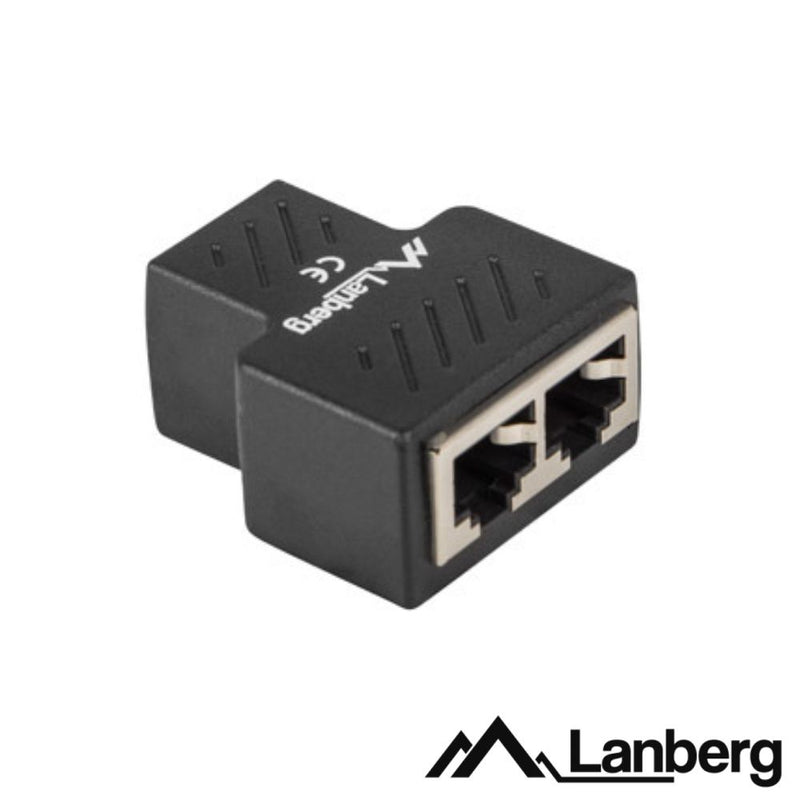 FICHA ADAPTADORA RJ45 FÊMEA P 2 RJ45 FÊMEA LANBERG