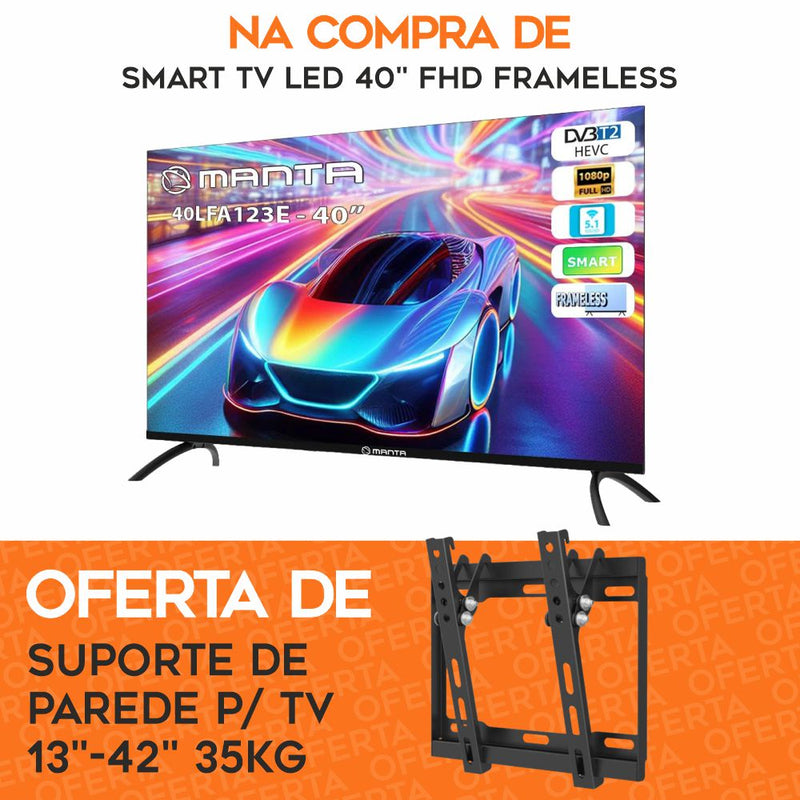 SMART TV LED FULLHD 40" C OFERTA SUPORTE DE PAREDE 13"- 42"