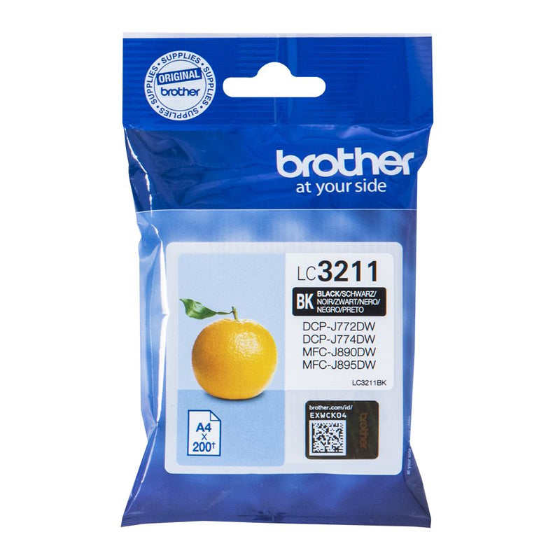 Brother LC-3211BK tinteiro Original Rendimento padrão Preto