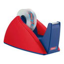 SUPORTE DE ROLO VERMELHO/AZUL DE CORTE FÁCIL PARA ROLOS DE 33 M