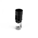 CASQUILHO VELA E14 COM SUPORTE 65 MM PRETO Ø23,5 X 41,5 CM