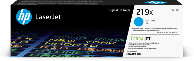 HP Toner LaserJet Original 219X Ciano de Elevado Rendimento