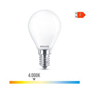 LÂMPADA ESFÉRICA LED E14 4,3 W 470LM 4000K LUZ DIA Ø4,5X8,2CM PHI