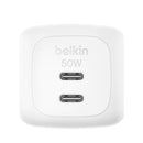 CARGADOR BELKIN 2XUSB C 50W GAN CARGA RAPIDA BLANC