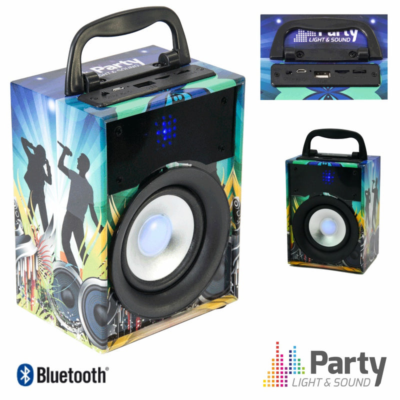 COLUNA BLUETOOTH PORTÁTIL 10W USBSDFMAUXBAT PARTY