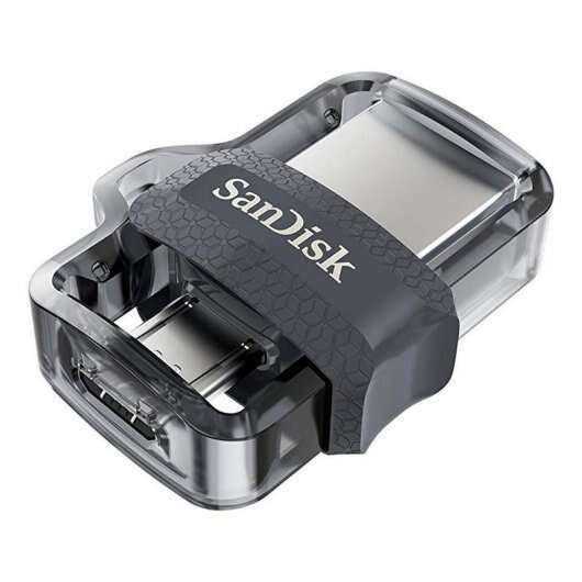 PEN DRIVE SANDISK ULTRA DUAL DRIVE M3.0 256GB GREY & SILVER