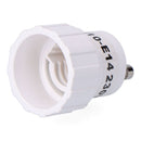 CONVERSOR DE GU10 PARA E14, 2 A 230 V, BRANCO, Ø29 X 40 MM (EMBAL