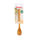 COLHER PARA MADEIRA DE OLIVEIRA. COMPRIMENTO: 21CM METALTEX
