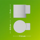APLIQUE DE EXTERIOR LED FYLX, 5 W, COR BRANCA