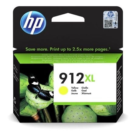 HP Tinteiro Original 912XL Amarelo de elevado rendimento