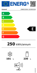 FRIGORÍFICO COMBINADO ZANUSSI ZNME32EW1