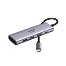 HUB UGREEN 6EN1 USB-C A HDMI+2XUSB-A+SDTF+PD