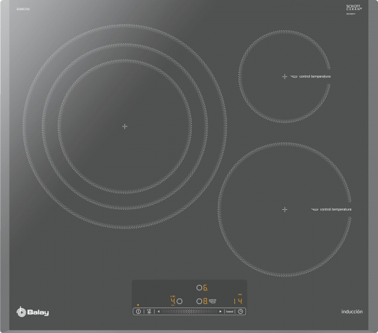 PLACA INDUCCION BALAY 3EB967AU 3F GRIS