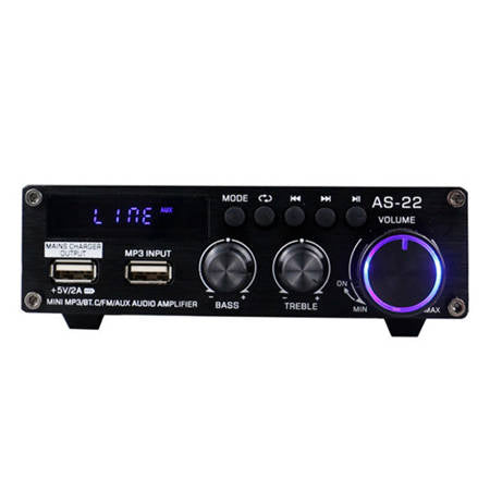 AMPLIFICADOR DE ÁUDIO BLITZWOLF AS-22, 45 W, BLUETOOTH 5.0, USB +