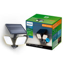 LUMINÁRIA DE SEGURANÇA SOLAR ZYREN, PRETA, 24,5 W, 4000/50 IM, 50