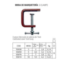 ABRAÇADEIRA DE MARCHETARIA PIHER 9,5CM REF. 55010