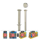 30 SACOS DE FIXAÇÃO VERTICAL DE WC INOX