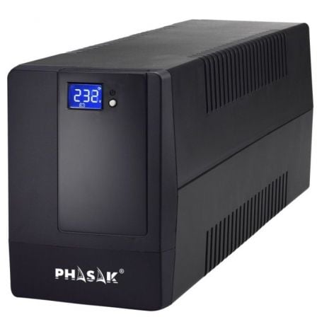 SAI LÍNEA INTERACTIVA PHASAK 650 VA LCD INTERACTIVE 650VA 2 SALID