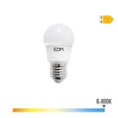 LÂMPADA ESFÉRICA LED E27 8,5W 1000LM 6400K LUZ FRIA Ø4,5X8,6CM ED