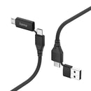 HAMA 4IN1 MULTI-CHARGING CABLE USB-C AND USB-A - USB-C AND MICRO-
