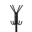 CABIDE DE PÉ COM 8 GANCHOS CORE PRETO 172X48CM