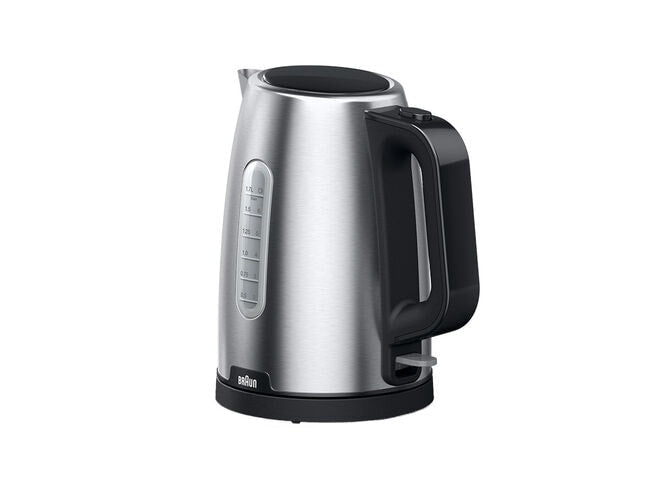 Braun WK 1500 chaleira elétrica 1,7 l 2200 W Preto, Aço inoxidáve