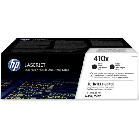 HP 410X 2-PACK HIGH YIELD BLACK ORIGINAL LASERJET TONER CARTRIDGE