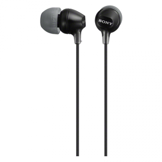 Sony MDR-EX15LP Headphones Com fios Intra auditivo Música Preto