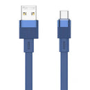 CABO USB-C REMAX FLUSHING, 2,4 A, 1 M AZUL