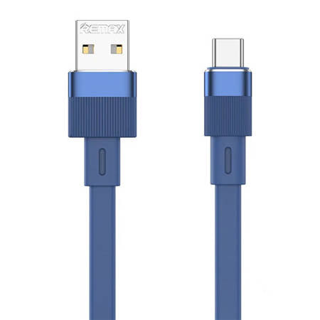 CABO USB-C REMAX FLUSHING, 2,4 A, 1 M AZUL