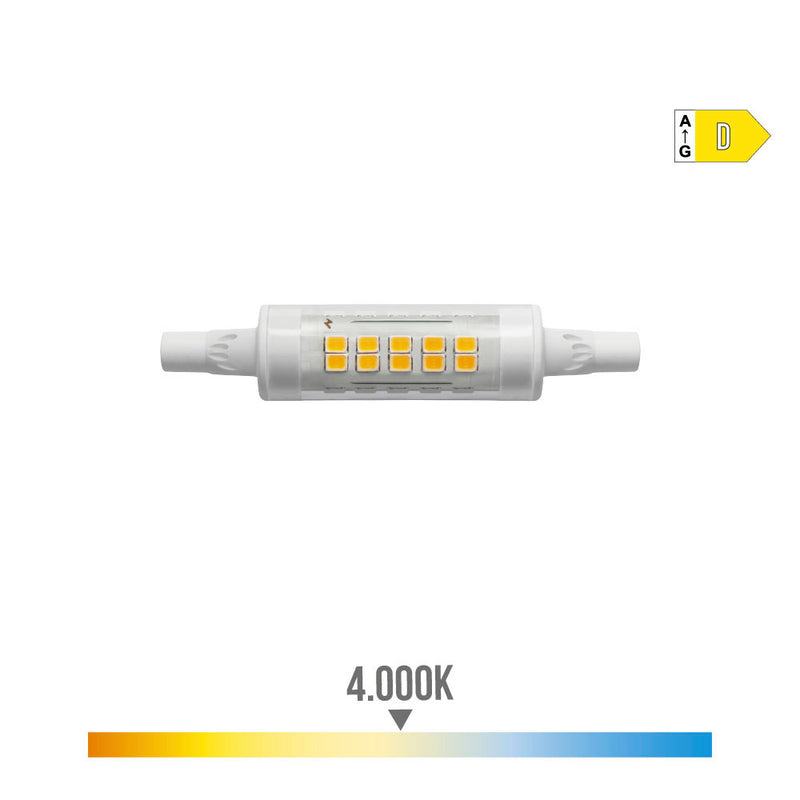 LÂMPADA LINEAL LED 78MM R7S 5.5W 780LM 4.000K LUZ DIA Ø16X78MM ED