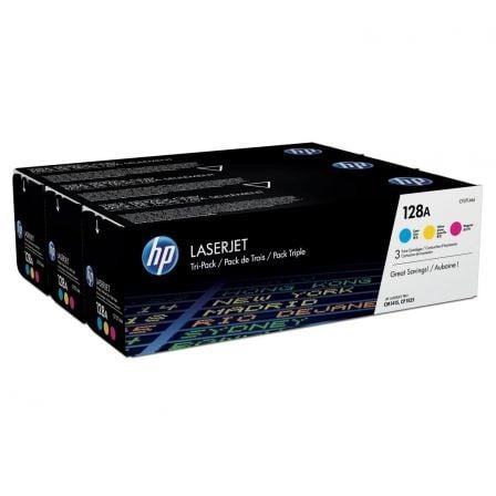 HP Conjunto Triplo de Toner Laserjet Original 128A Ciano/Magenta/