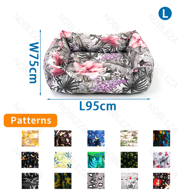 CAMA INDIVIDUAL ESTAMPADA PARA ANIMAIS DE ESTIMAÇÃO E