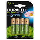 DURACELL - ULTRA RECARREGÁVEL AA 2500MAH BLISTER 4