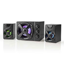 NEDIS COLUNA GAMING 2.1 33W COM SUBWOOFER LUZES LED