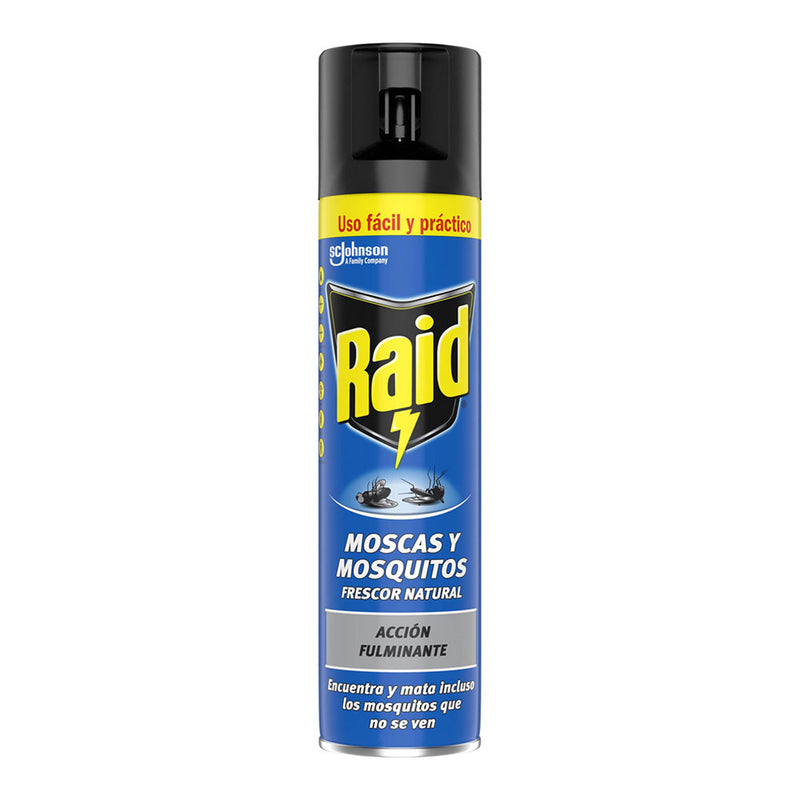 RAID INSECTICIDA SPRAY 400ML MOSQUITOS E MOSQUITOS