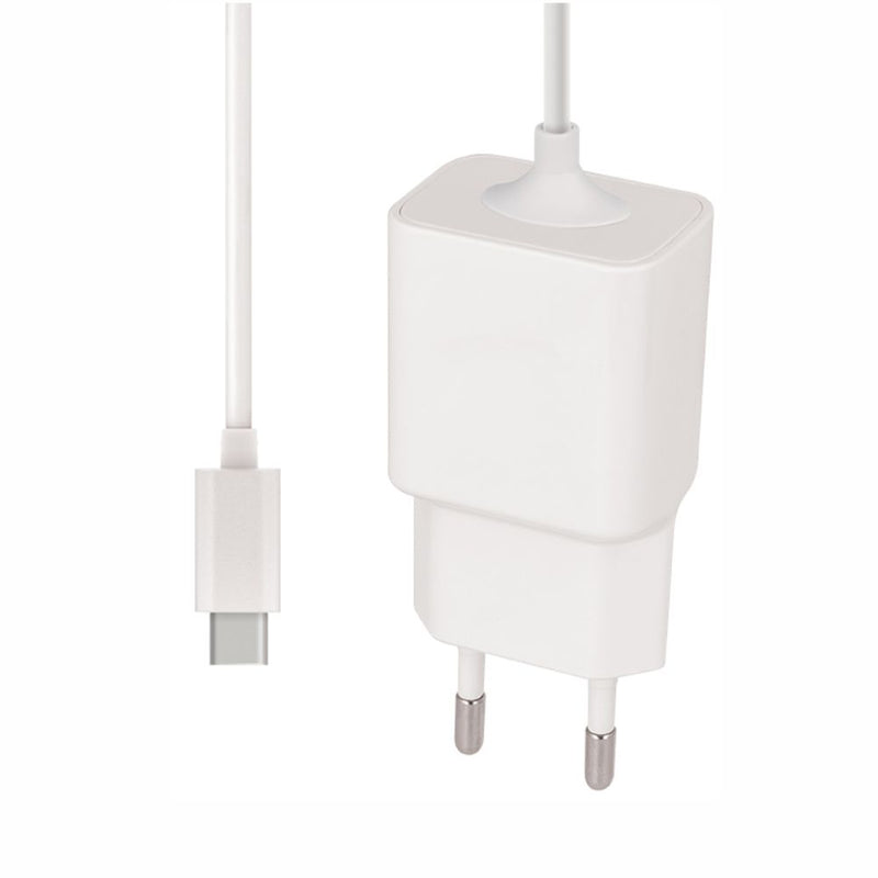 ALIMENTADOR COMPACTO USB-C 2.1A 1M BRANCO