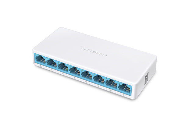 SWITCH MERCUSYS 8-PORT 10100M MINI DESKTOP SWITCH, 8 10100M RJ45