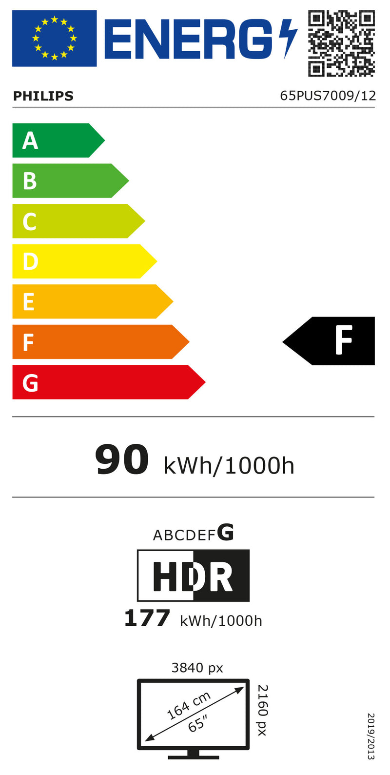 Philips 65PUS7009/12 TV 165,1 cm (65") 4K Ultra HD Smart TV Wi-F